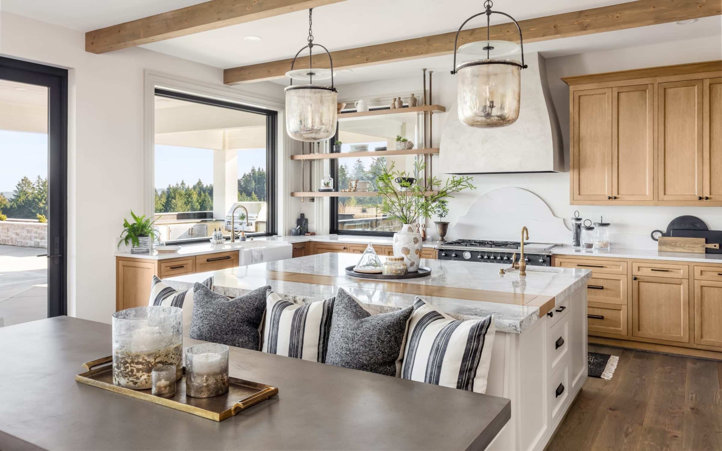 A staged, renovated home prepared with Compass Concierge